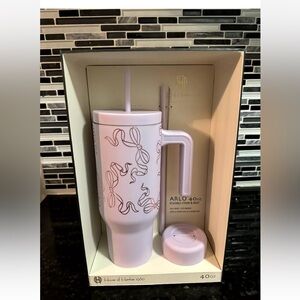 House of Harlow Purple & Gold Bows 40oz ARLO Coquette Tumbler Stainless Steel